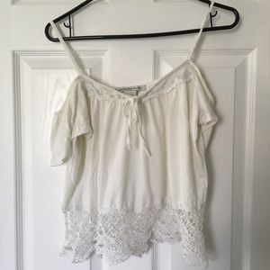 Cute white off the shoulder top